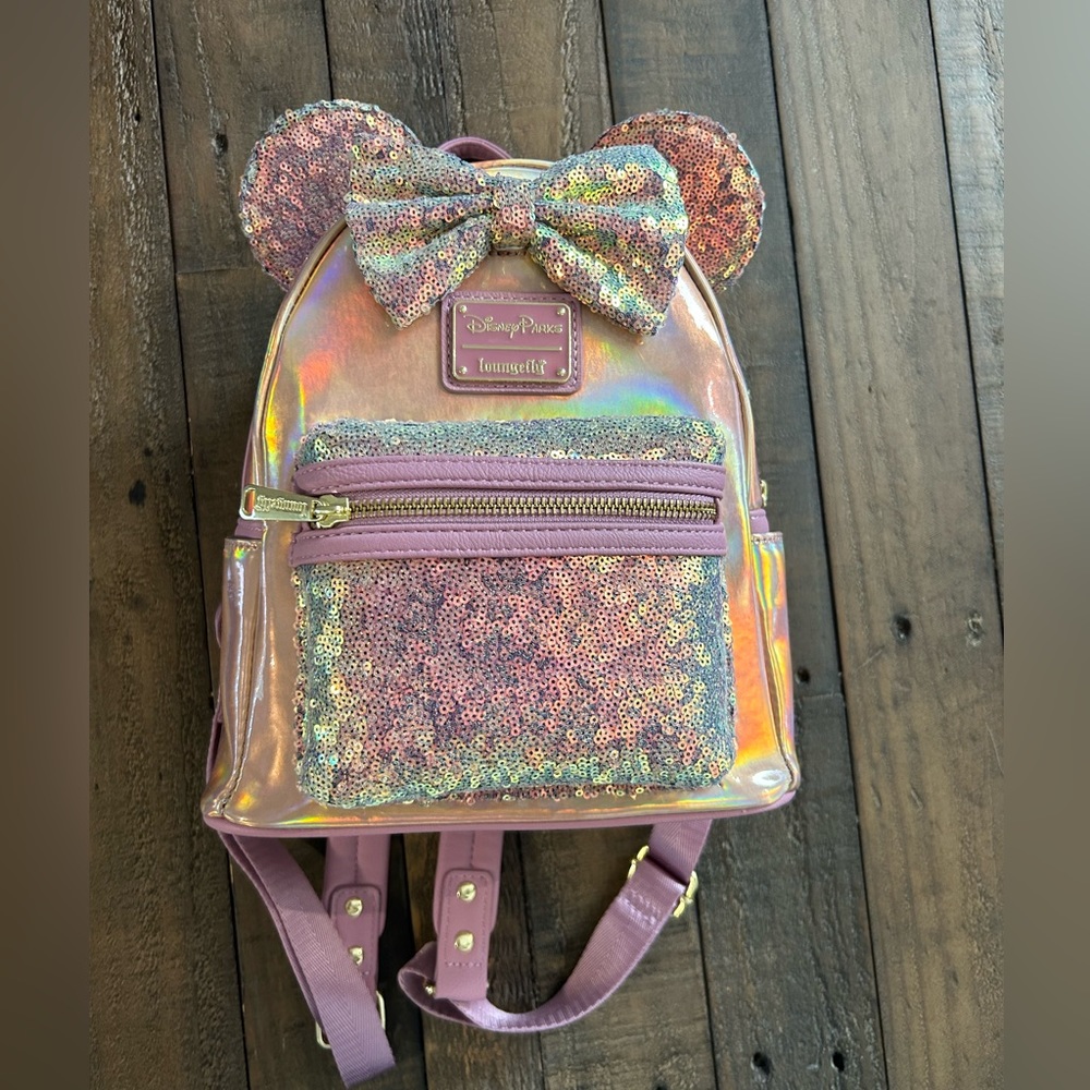 Gently Used 50th Anniversary Earidescent Disney Loungefly